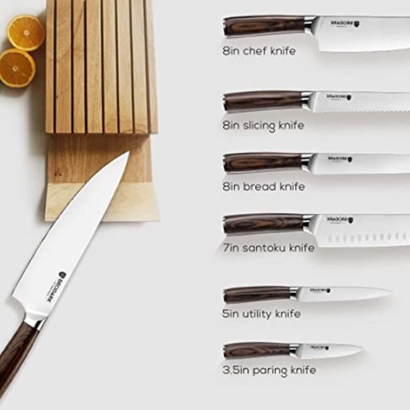 BRODARK - 6 pc PROFESSIONAL CHEF KNIVE SET - Picture 4 of 6